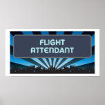 Flight Attendant Marquee posters