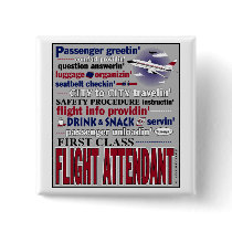 Flight Attendant Pin