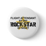 Flight Attendant Rock Star buttons