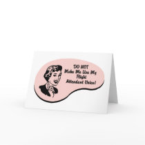 Flight Attendant Voice Card
