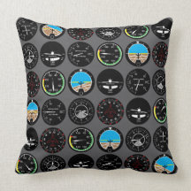 Flight Instruments Pillow