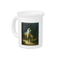 Flight into Egypt by Rembrandt Beverage Pitcher
