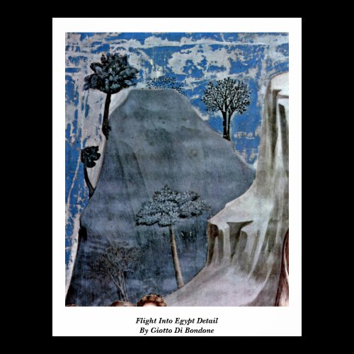 Flight Into Egypt Detail By Giotto Di Bondone Poster