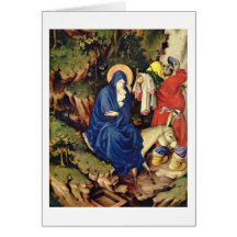 Flight Into Egypt Detail By Melchior Broederlam Cards