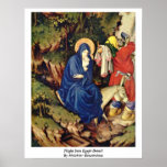 Flight Into Egypt Detail By Melchior Broederlam Poster