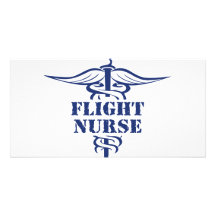 flight nurse personalized photo card