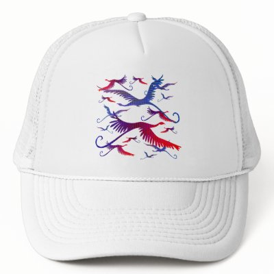 Flight of Fancy Cap Trucker Hats by Jaenne