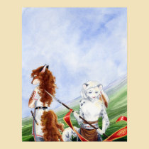 Flight of the Godkin Griffin Back Cover Poster posters
