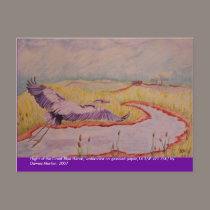 Flight of the Great Blue Heron postcards