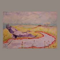 Flight of the Great Blue Heron posters by dlmtleArt Flight of the Great Blue Heron posters