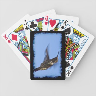 Flight of the Hummingbird Black Edge Playing Cards