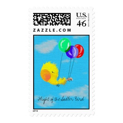 Flight of the Sadler Bird Postage by th3limit