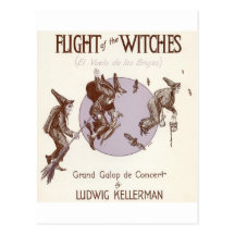 Flight of the Witches Post Cards