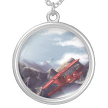 Flight Through Mountain Pass Personalized Necklace