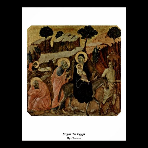 Flight To Egypt By Duccio Posters