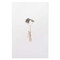 Flight to safety with US money Custom Stationery