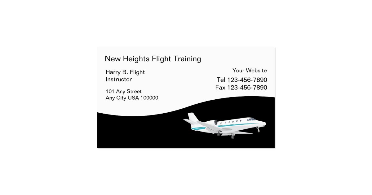 Flight Training Business Cards Zazzle