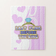 fling before ring bride bachelorette wedding party puzzle