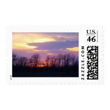 Flint Hills sunset Stamp