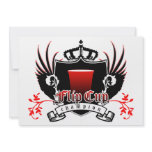 flip cup champion royal crest custom invites