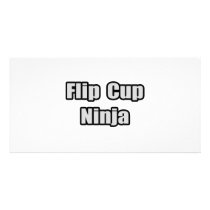 Flip Cup Ninja Custom Photo Card