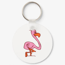 Flip Flamingo keychains