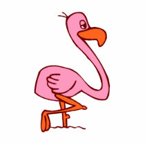 Flip Flamingo Photo Cutouts