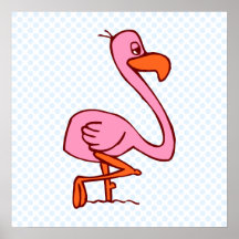 Flip Flamingo Poster