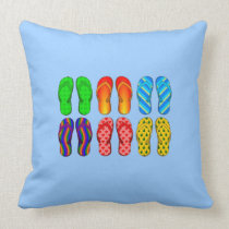 Flip Flop Beach Pillow