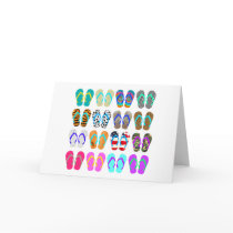 Flip-Flop Chart Greeting Cards