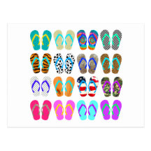 Flip-Flop Chart Postcard