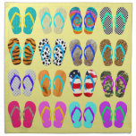 Flip Flop Chart Printed Napkin