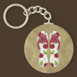 Flip Flop Cherries Keychain keychains