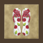 Flip Flop Cherries Magnet magnets
