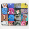 Flip Flop Collage mousepads by SouthernBelleDesigns Flip Flop Collage mousepads