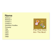Flip Flop Days Business Card Template