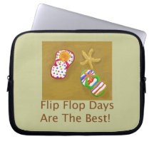 Flip Flop Days Laptop Computer Sleeves