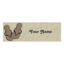 Flip Flop Gift Enclosure Card Business Card Templates