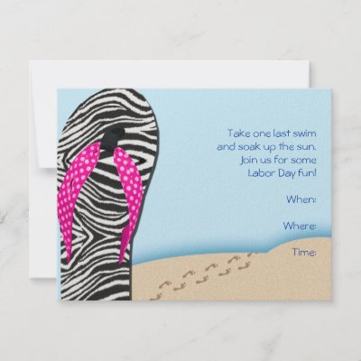 Flip Flops Free Shipping on Flip Flop On The Beach Party Invitation By Noteableexpressions