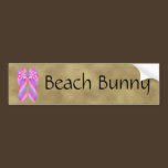 Flip Flop Pink Stripes Bumper Sticker bumper stickers