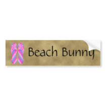 Flip Flop Pink Stripes Bumper Sticker