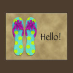 Flip Flop Postcard postcards