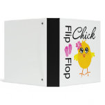 Flip-Flop Sandals Chick Vinyl Binder