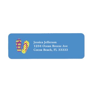 Flip Flops Address Avery Label label