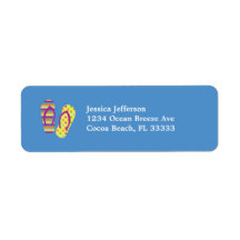 Flip Flops Address Avery Label