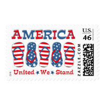 Flip Flops America Postage Stamps