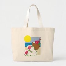 Flip Flops and Drink Bag