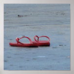 Flip Flops at the Beach posters