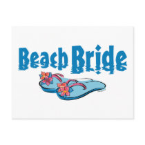 Flip Flops Beach Bride Postcard