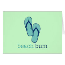 Flip Flops Beach Bum Greeting Card